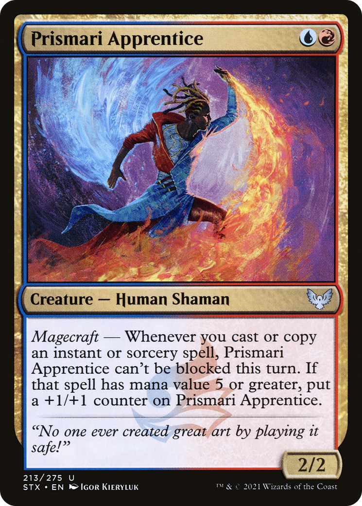 Prismari Apprentice (STX-213)  Foil - Strixhaven: School of Mages