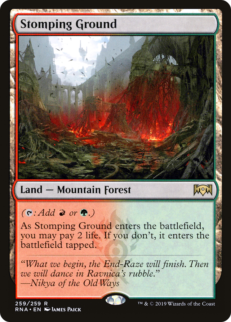 Stomping Ground (RNA-259)  Foil - Ravnica Allegiance