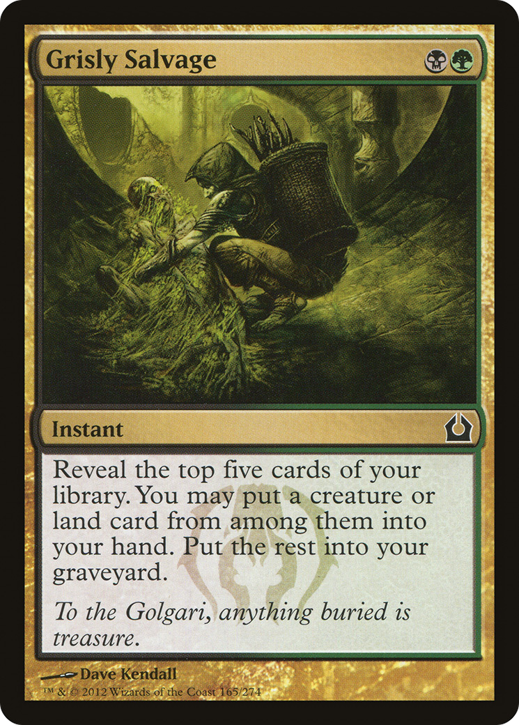 Grisly Salvage (RTR-165)  Foil - Return to Ravnica
