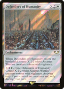Defenders of Humanity (Surge Foil) (40K-011) - Warhammer 40,000 Commander Foil