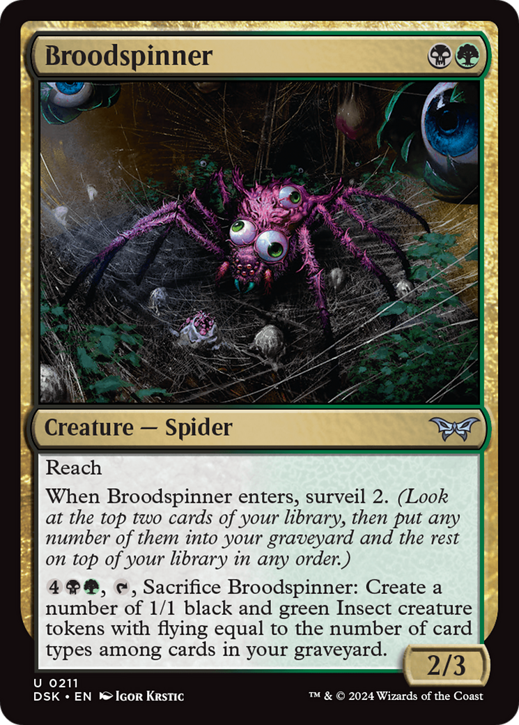 Broodspinner (DSK-211)  Foil - Duskmourn: House of Horror