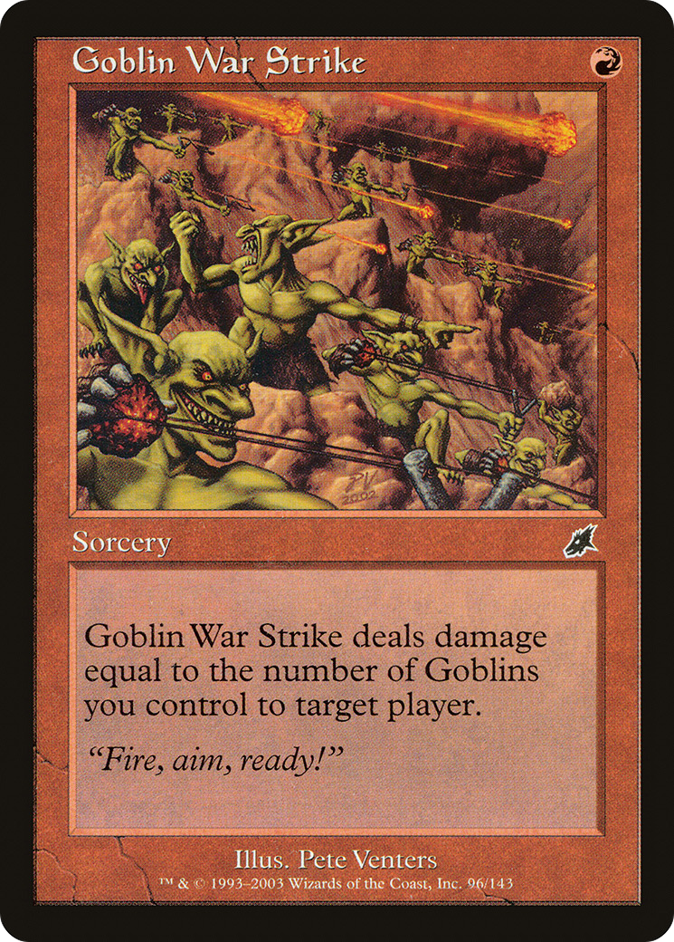 Goblin War Strike (SCG-096)  Foil - Scourge