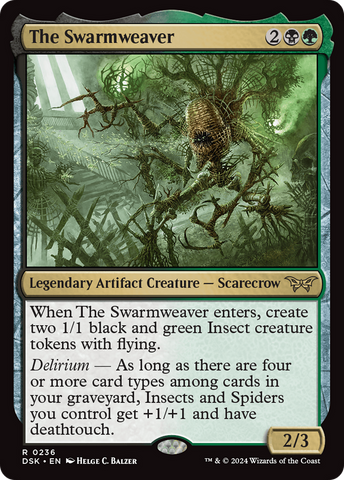 The Swarmweaver (0236) (DSK-236)  Foil - Duskmourn: House of Horror
