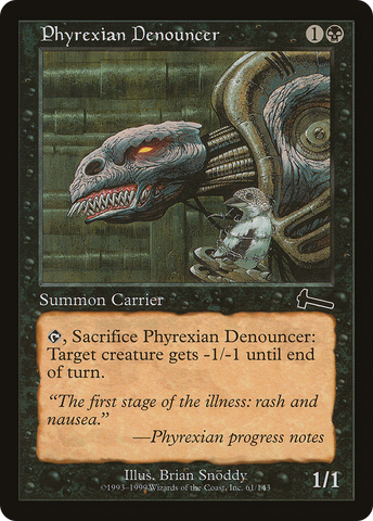 Phyrexian Denouncer [Urza's Legacy]