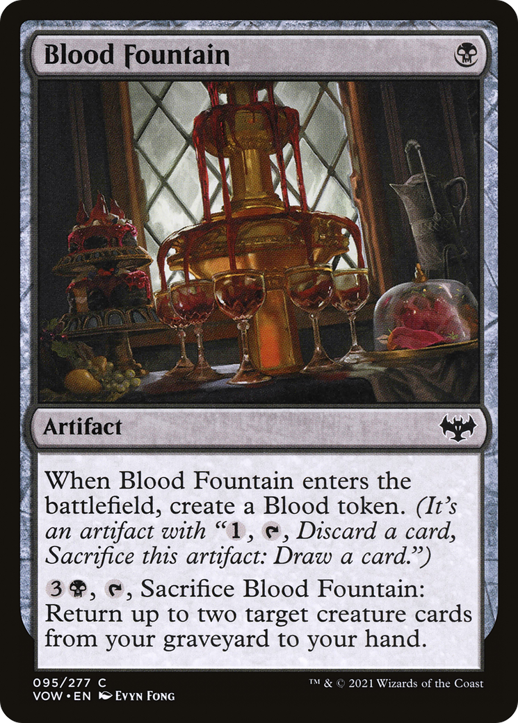 Blood Fountain (VOW-095)  Foil - Innistrad: Crimson Vow