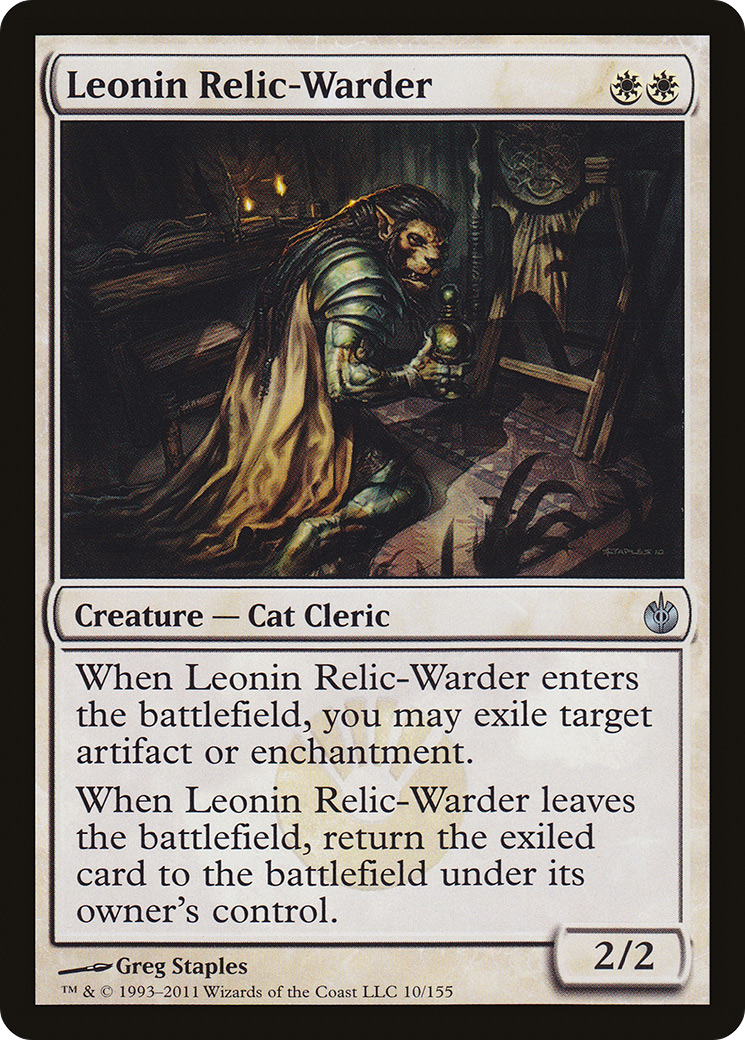 Leonin Relic-Warder (MBS-010)  - Mirrodin Besieged