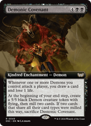 Demonic Covenant (Extended Art) (DSC-049)  - Duskmourn: House of Horror Commander: (Extended Art)