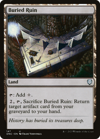 Buried Ruin (ONC-147)  - Phyrexia: All Will Be One Commander