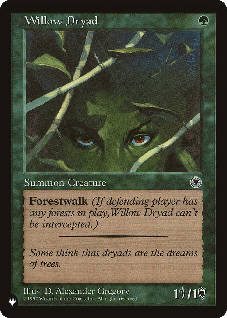 Willow Dryad (LIST-POR-193)  - The List