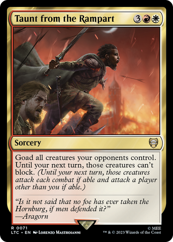 Taunt from the Rampart (LTC-071)  - Tales of Middle-earth Commander