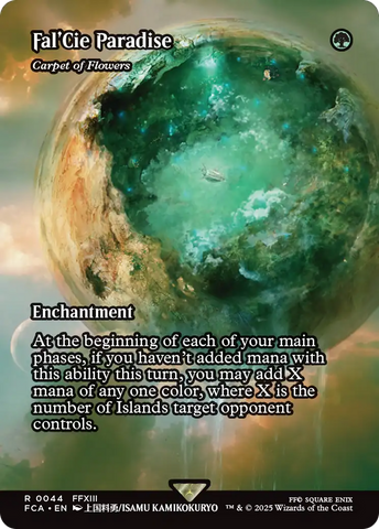 Fal'Cie Paradise - Carpet of Flowers (Showcase) (FCA-044)  - FINAL FANTASY: Through the Ages / Fal'Cie Paradise: (enchantment) (Borderless)