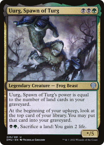 Uurg, Spawn of Turg (DMU-225)  Foil - Dominaria United