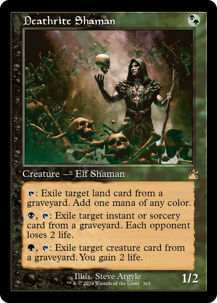 Deathrite Shaman (Retro Frame) (RVR-363)  - Ravnica Remastered
