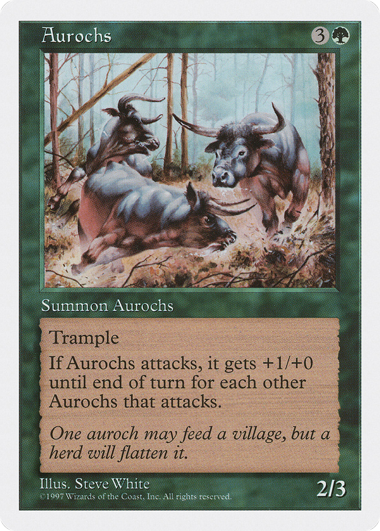 Aurochs (5ED-)  - Fifth Edition