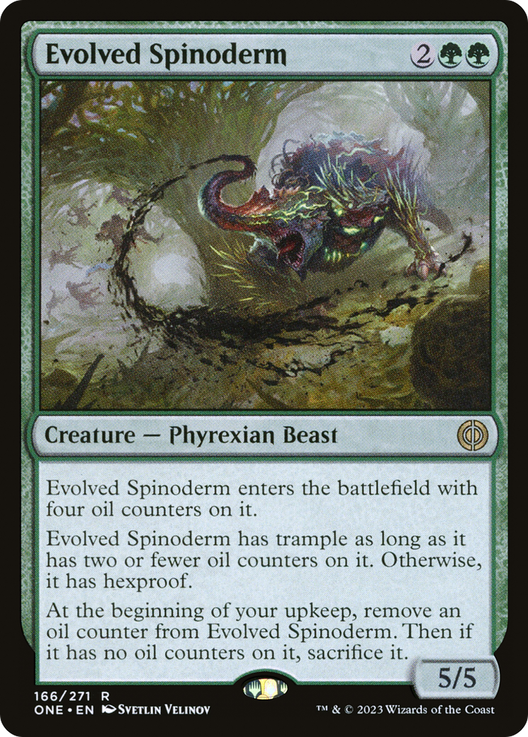 Evolved Spinoderm (ONE-166)  Foil - Phyrexia: All Will Be One