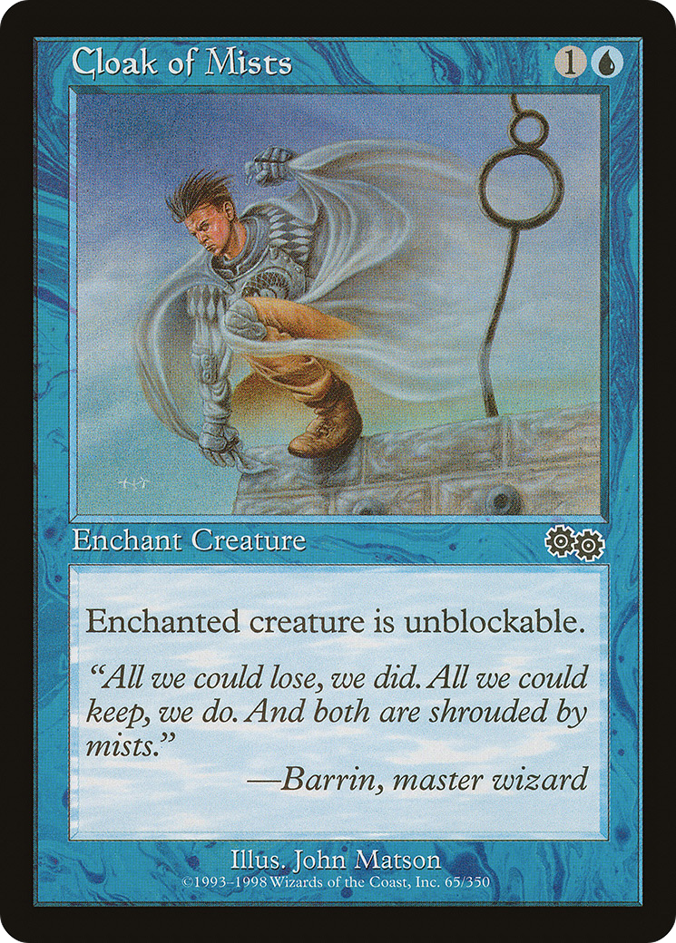 Cloak of Mists (USG-)  - Urza's Saga