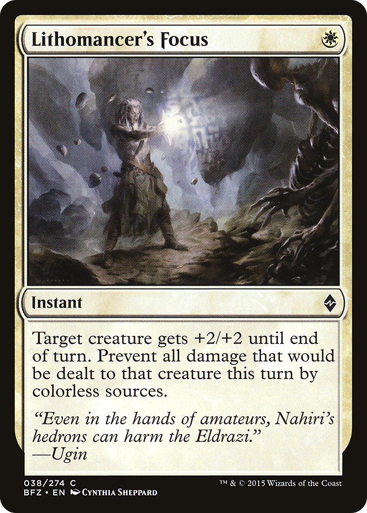 Lithomancer's Focus (BFZ-038)  Foil - Battle for Zendikar