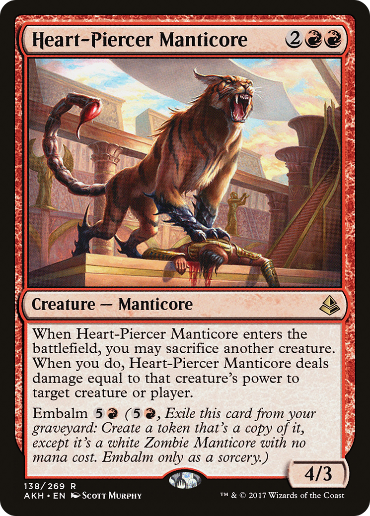 Heart-Piercer Manticore (AKH-138)  Foil - Amonkhet