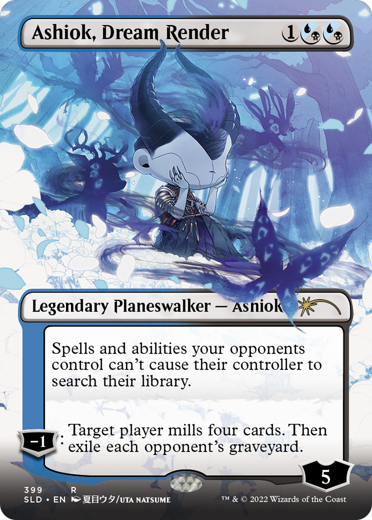 Ashiok, Dream Render (Borderless) (SLD-399)  Foil - Secret Lair Drop
