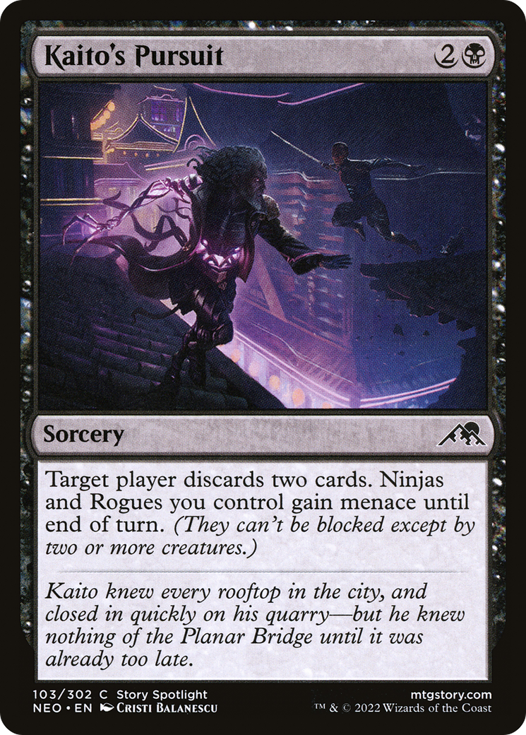Kaito's Pursuit (NEO-103)  - Kamigawa: Neon Dynasty