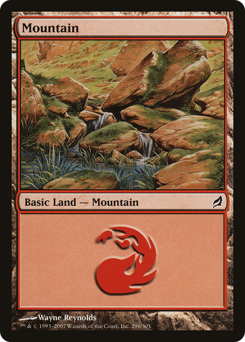 Mountain (296) (LRW-296)  Foil - Lorwyn