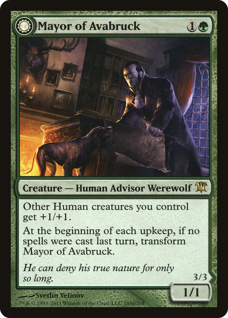 Mayor of Avabruck (ISD-193)  Foil - Innistrad: (Double Faced Transform)