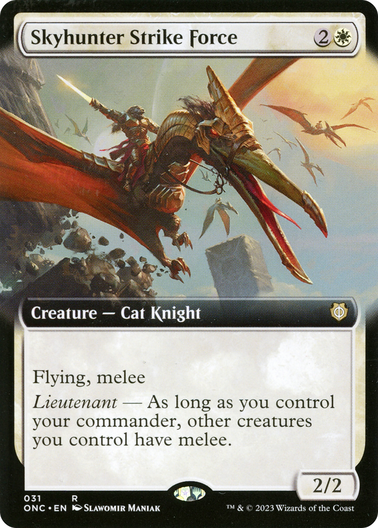 Skyhunter Strike Force (Extended Art) (ONC-031)  - Phyrexia: All Will Be One Commander: (Extended Art)
