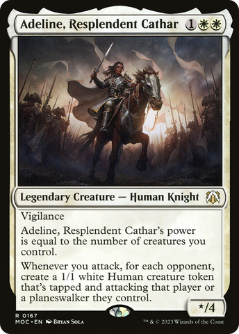 Adeline, Resplendent Cathar (MOC-167)  - March of the Machine Commander