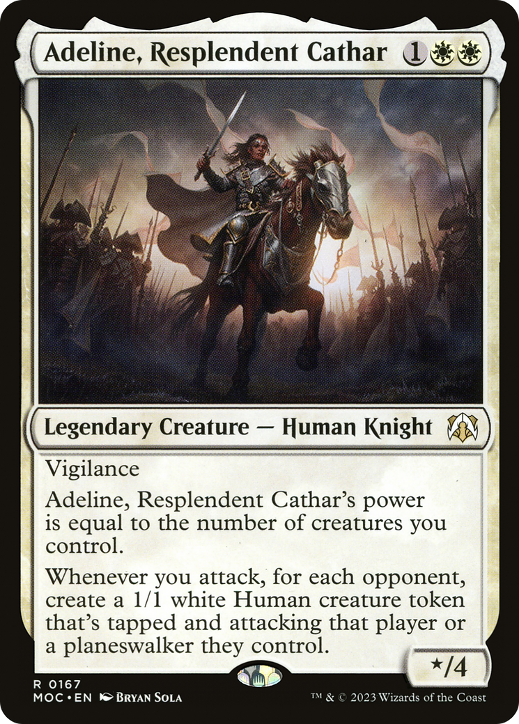 Adeline, Resplendent Cathar (MOC-167)  - March of the Machine Commander