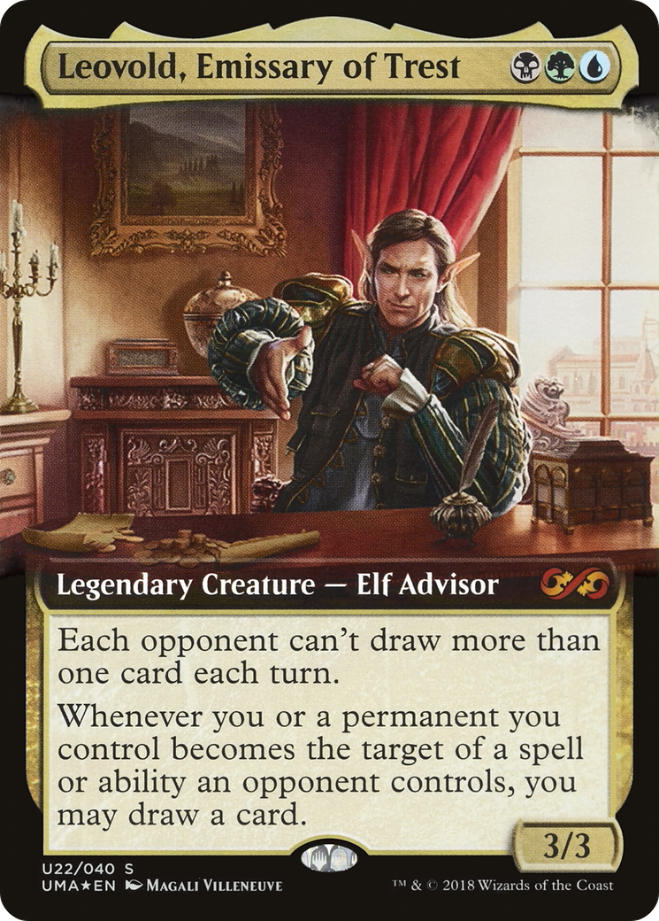 Leovold, Emissary of Trest (UMA:BT-U22) - Ultimate Box Topper: (Extended Art) Foil