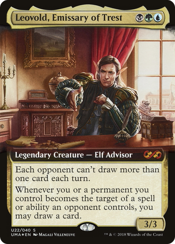Leovold, Emissary of Trest (UMA:BT-U22)  Foil - Ultimate Box Topper: (Extended Art)