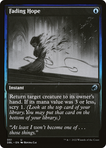Fading Hope (DBL-051)  Foil - Innistrad: Double Feature