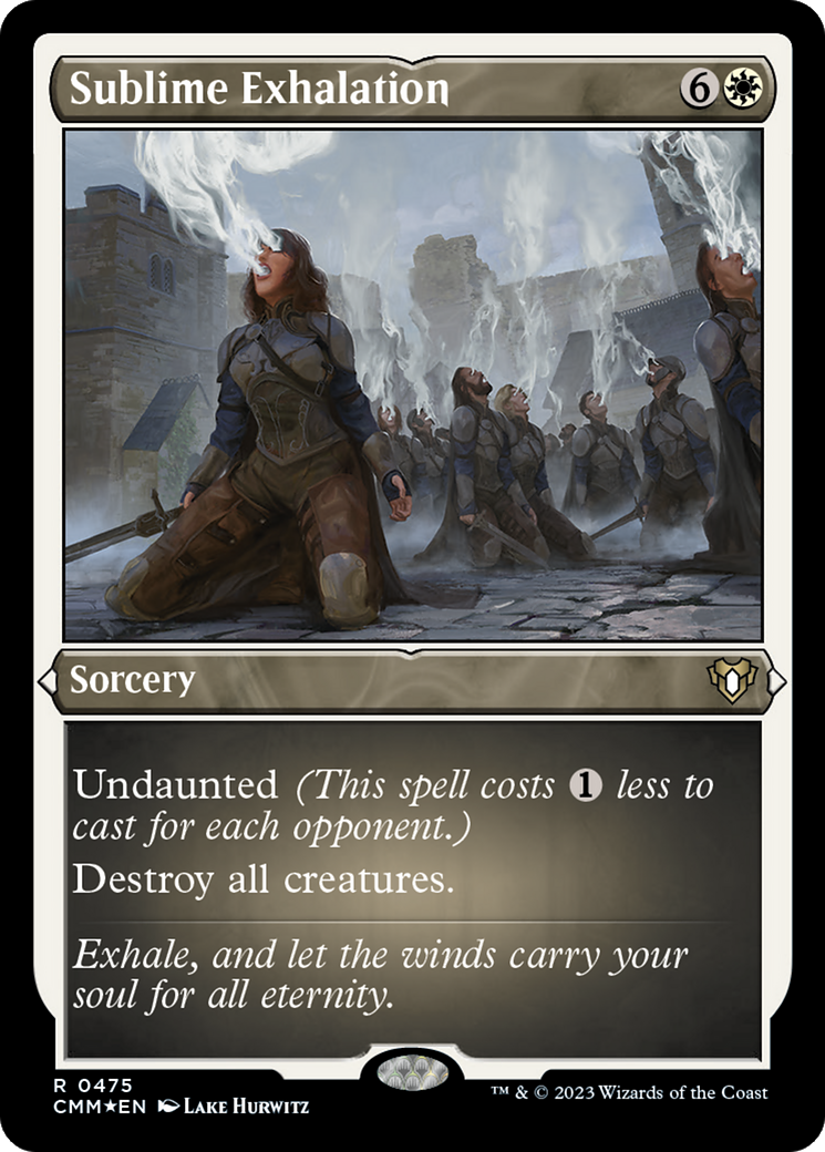 Sublime Exhalation (CMM-475)  Etched Foil - Commander Masters