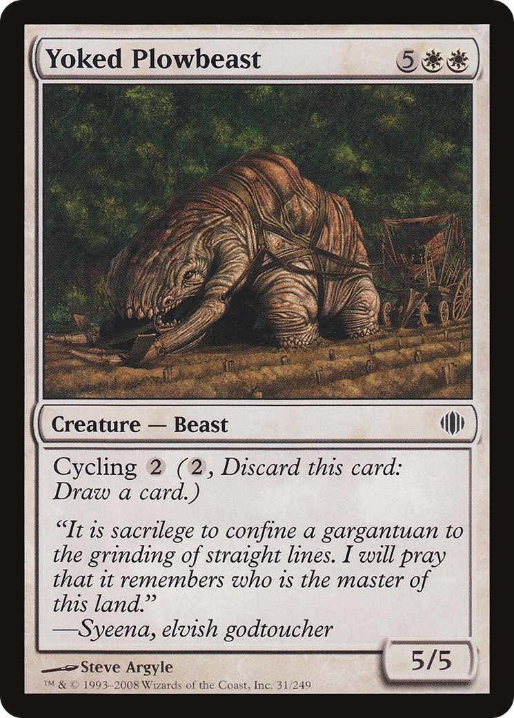 Yoked Plowbeast (ALA-031) - Shards of Alara