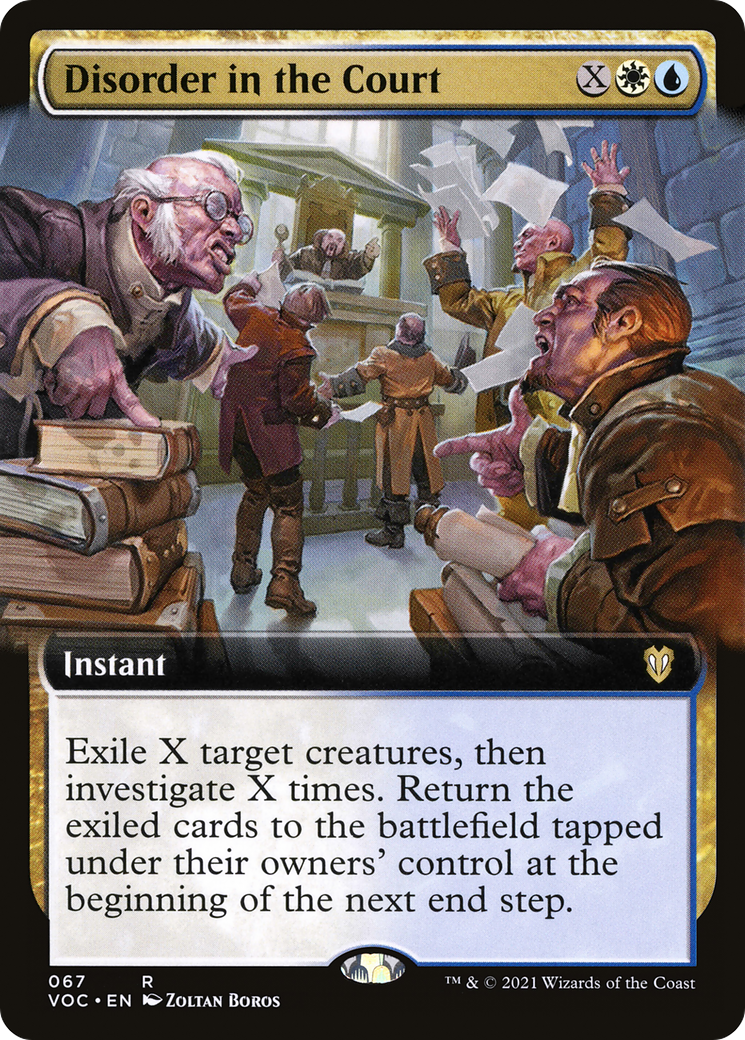 Disorder in the Court (Extended Art) (VOC-067)  - Crimson Vow Commander: (Extended Art)