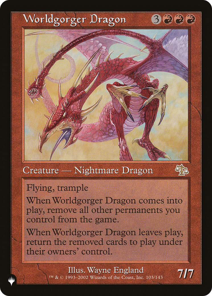 Worldgorger Dragon (LIST-103/143)  - The List