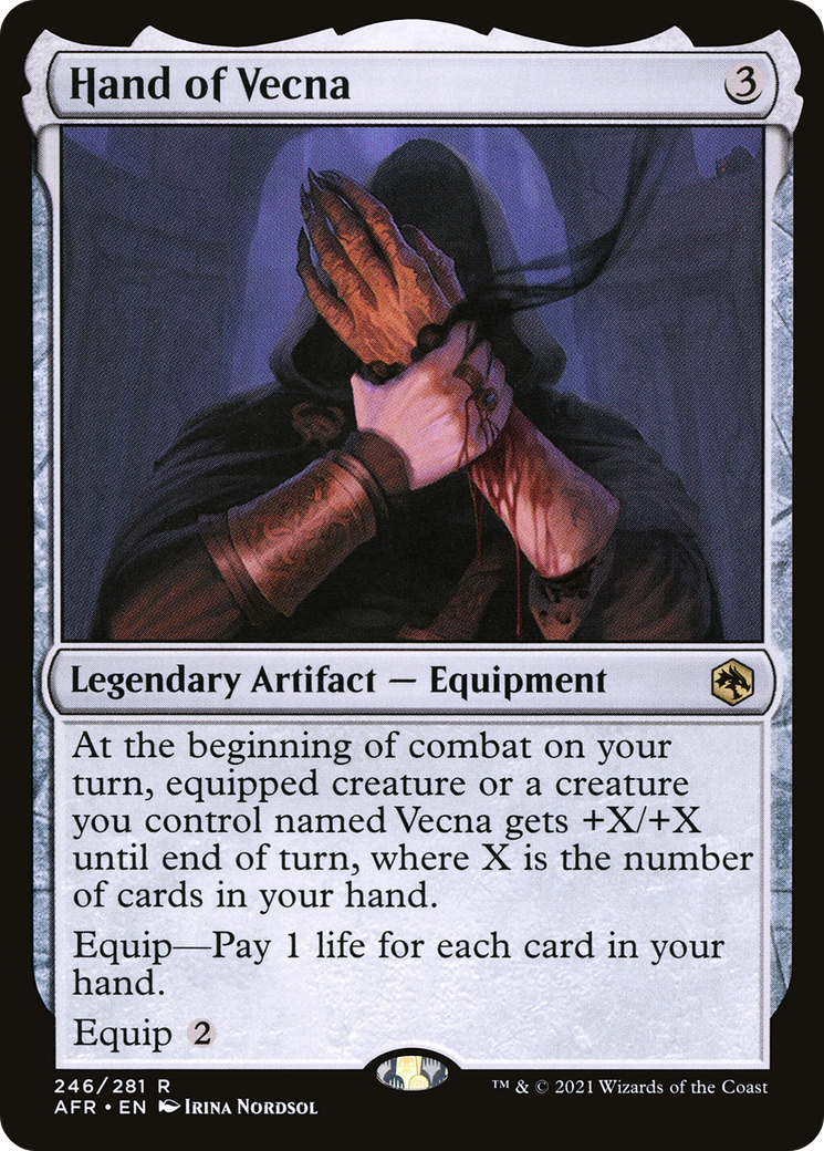 Hand of Vecna (AFR-246)  Foil - Adventures in the Forgotten Realms