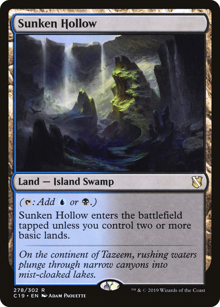 Sunken Hollow (C19-278)  - Commander 2019