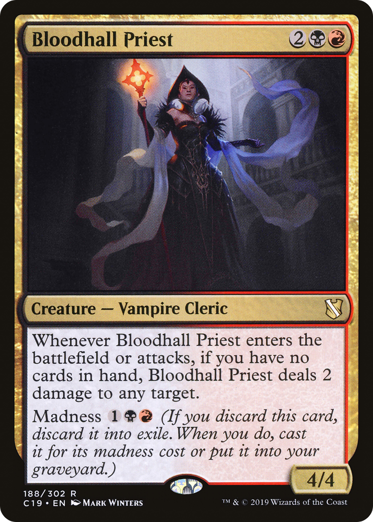 Bloodhall Priest (C19-188)  - Commander 2019