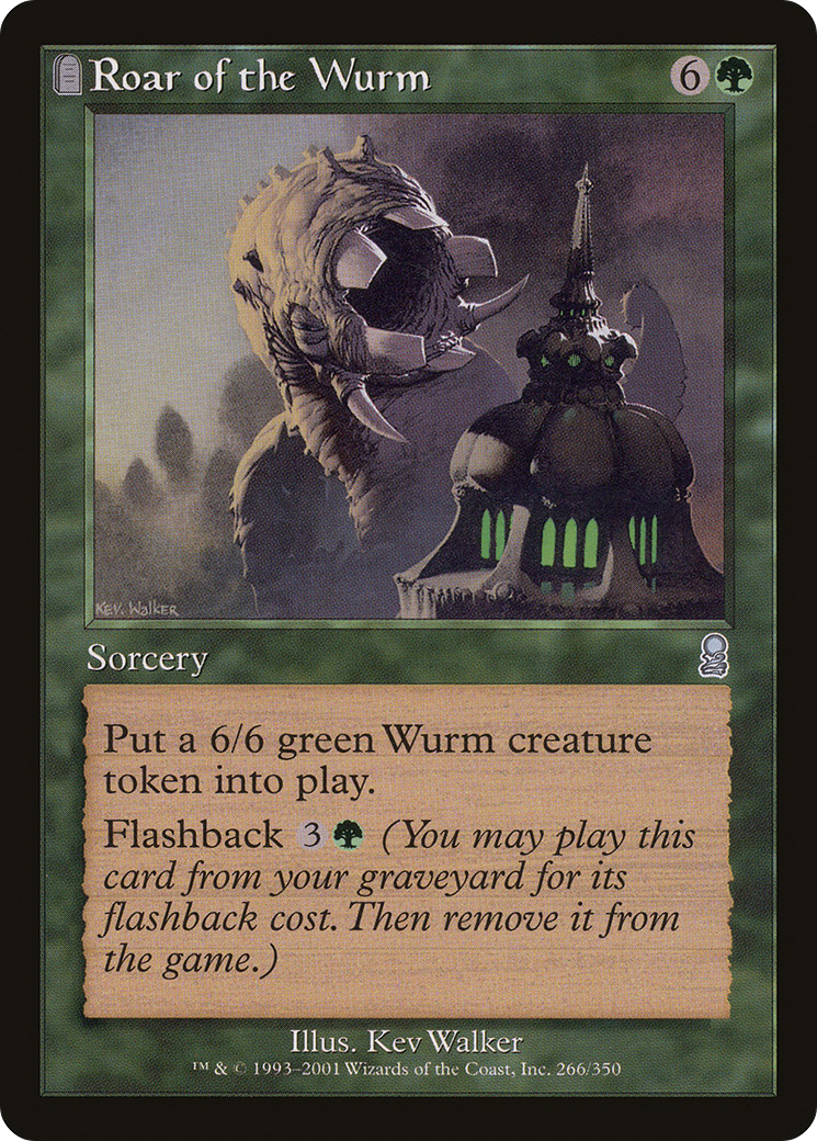 Roar of the Wurm (ODY-266)  Foil - Odyssey: (tombstone)
