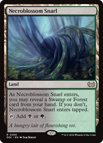 Necroblossom Snarl (DSC-290)  - Duskmourn: House of Horror Commander