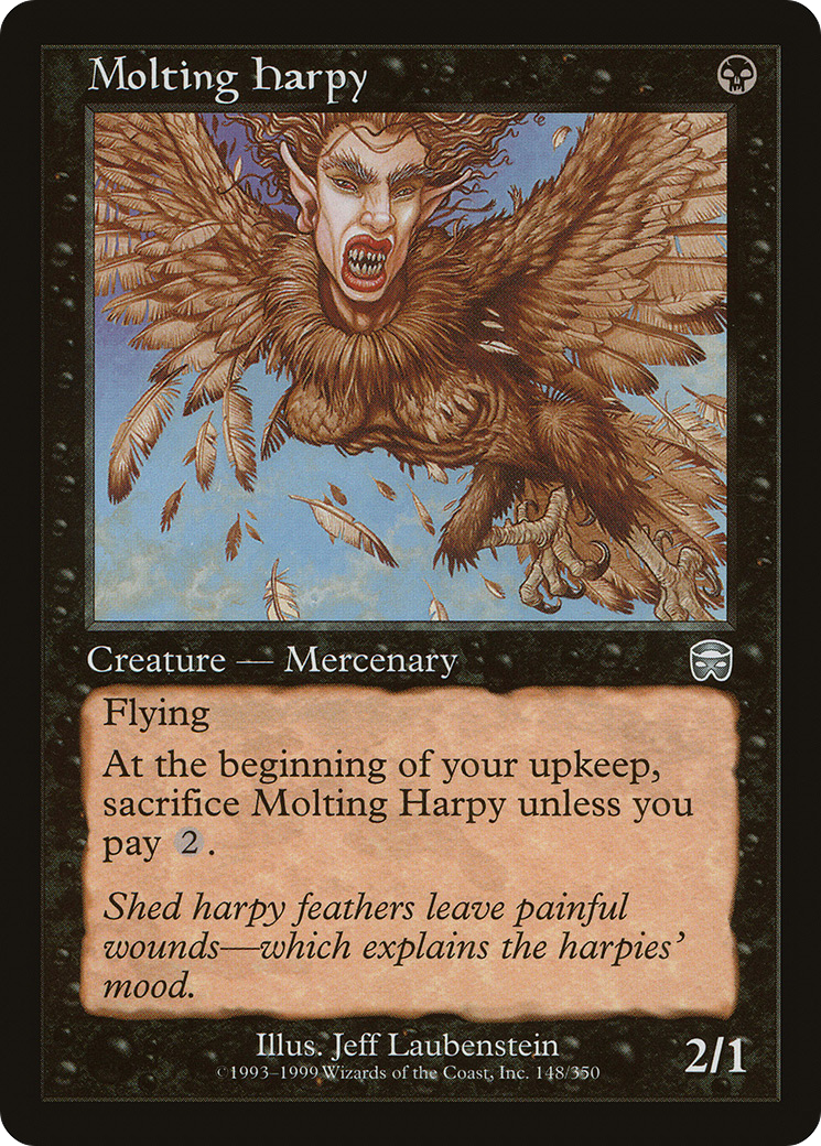 Molting Harpy (MMQ-148)  - Mercadian Masques