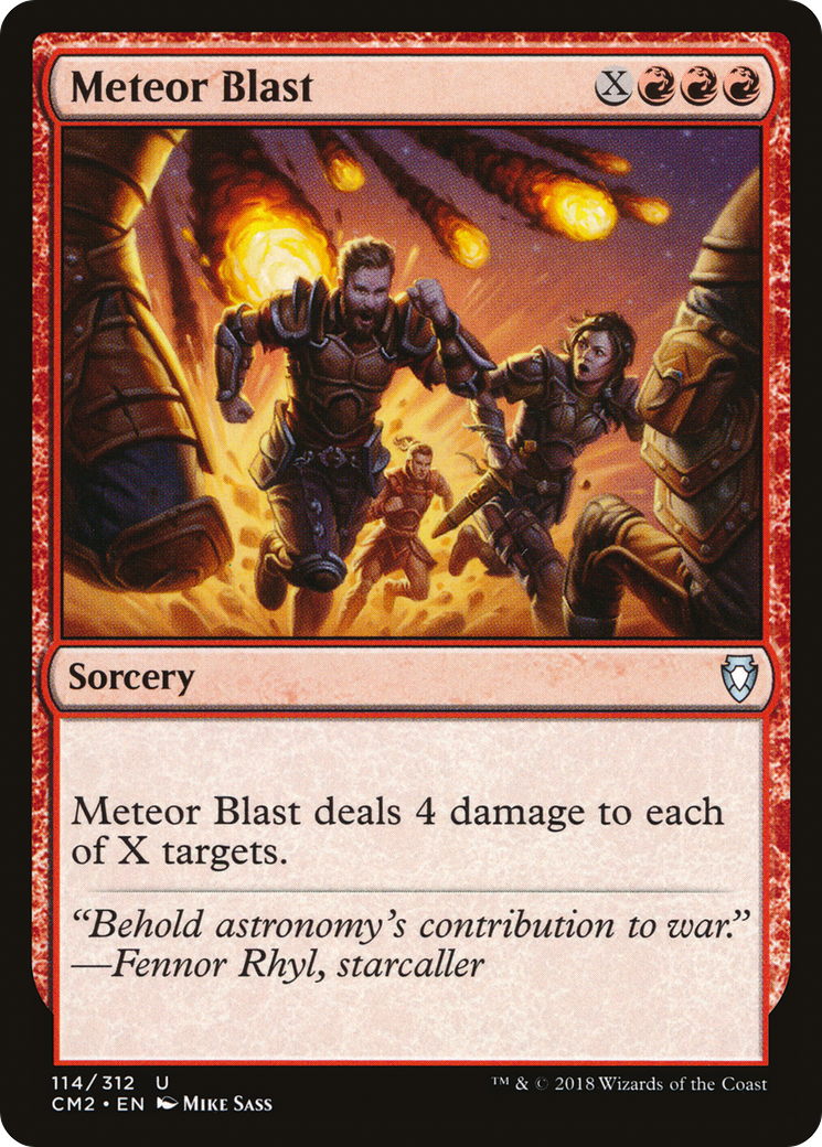 Meteor Blast (CM2-114)  - Commander Anthology Volume II