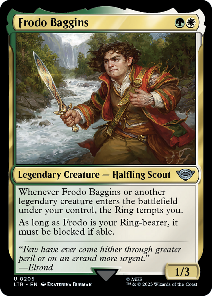 Frodo Baggins (LTR-205)  Foil - The Lord of the Rings: Tales of Middle-earth