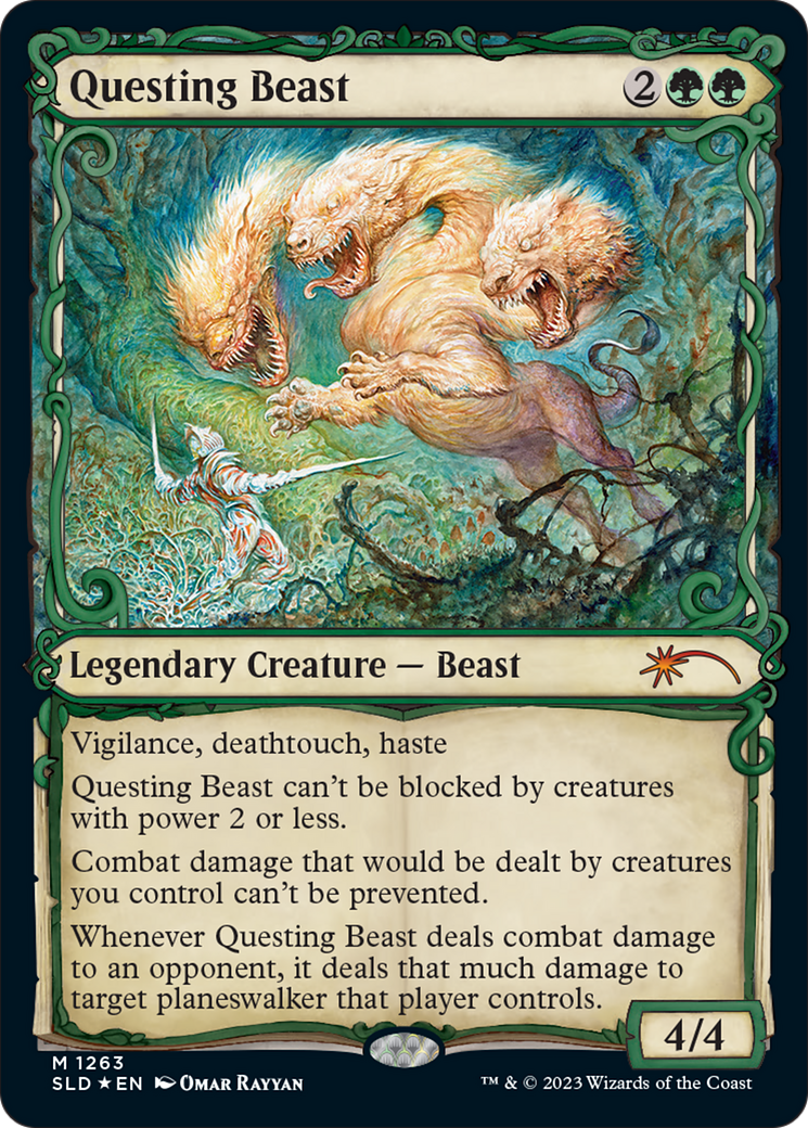 Questing Beast (Halo Foil) (SLD-1263)  Foil - Secret Lair Drop: (Showcase)