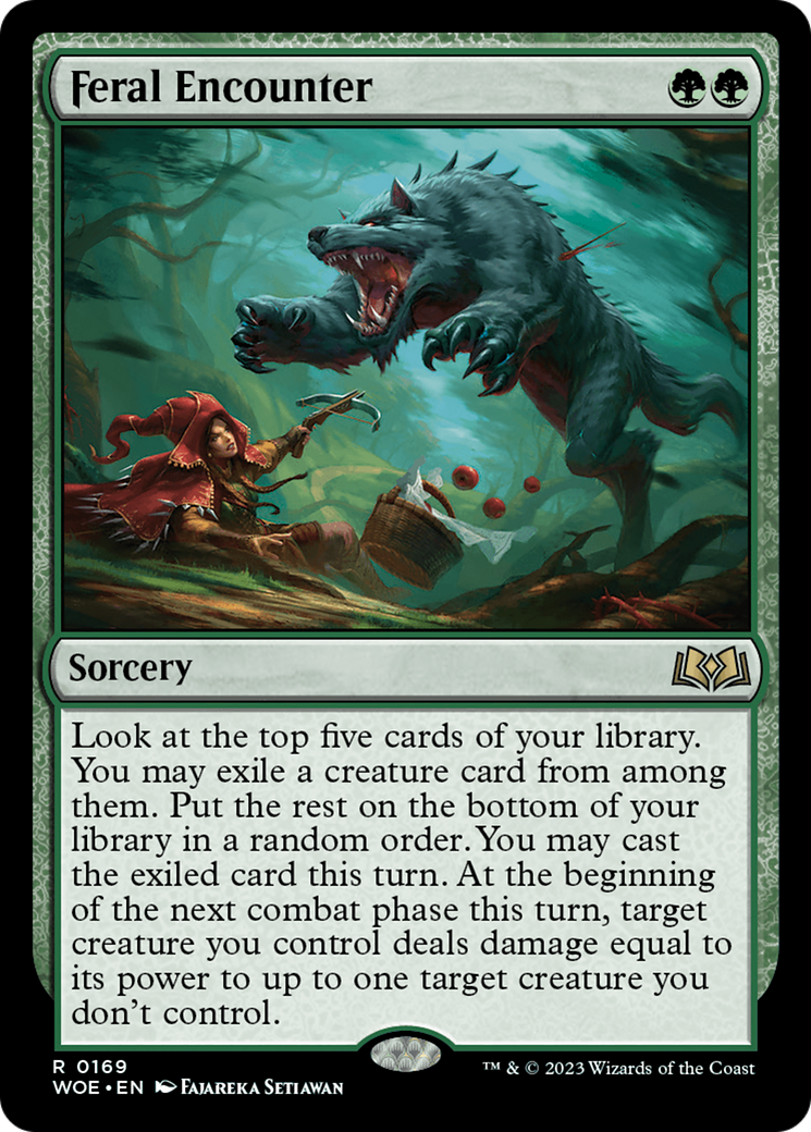 Feral Encounter (WOE-169)  Foil - Wilds of Eldraine