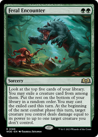 Feral Encounter (WOE-169)  - Wilds of Eldraine