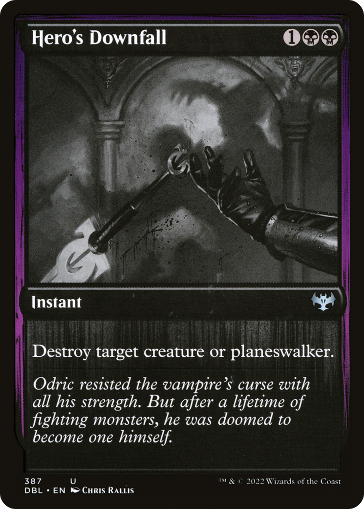 Hero's Downfall (DBL-387)  - Innistrad: Double Feature