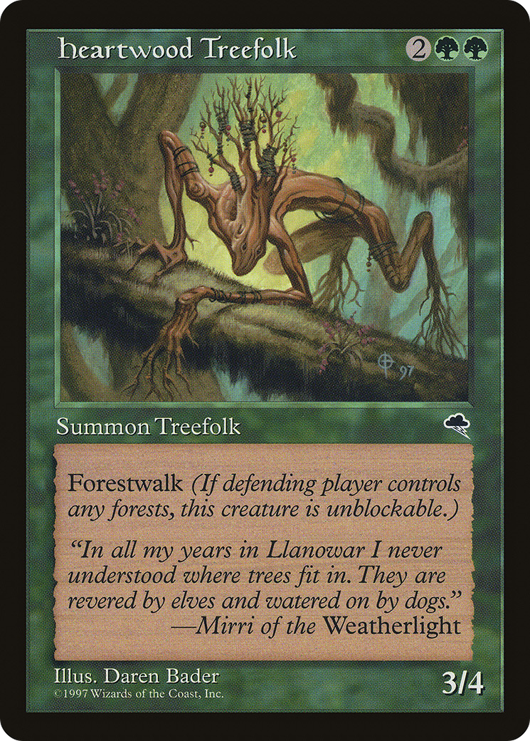 Heartwood Treefolk (TMP-233)  - Tempest