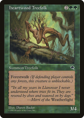 Heartwood Treefolk (TMP-233)  - Tempest
